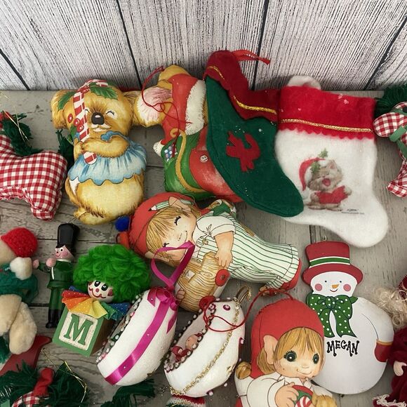 Vintage Lot Of 25 Various Mini Christmas Ornaments Painted Made In Taiwan - Picture 4 of 7